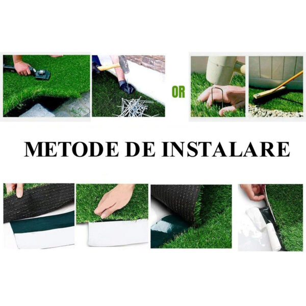 Gazon/Iarba artificiala, verde, inaltime fir 7 mm, 5x2 m - imagine 4