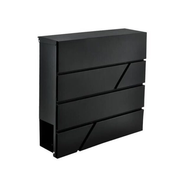 Cutie postala cu loc pentru ziar, otel galvanizat, antracit, 37x10x36.7 cm, Malatec - imagine 1