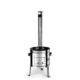 Soba pentru ceaun/tuci, inox, burlan, cot, 31x51 cm, Perfect Home