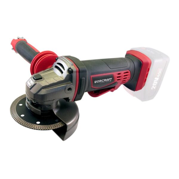 Polizor unghiular, flex, 20V Li-ion (acumulator neinclus), 115 mm, Worcraft - imagine 1