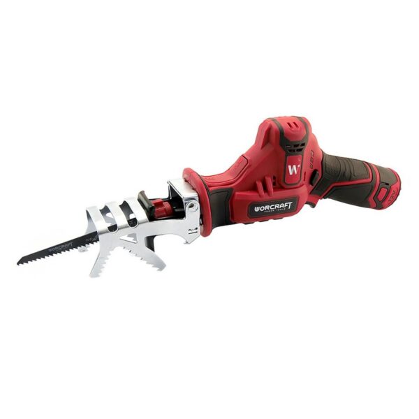 Fierastrau tip sabie, cu 2 acumulatori 2 Ah, incarcator 12V Li-Ion, Worcraft  - imagine 1