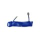 Furtun aer/presiune, spirala, PU, albastru, 3/8", 24 bar, 10 m, Strend Pro