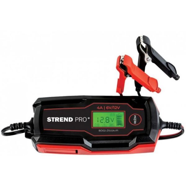 Incarcator baterie auto, 6V/12V, 70 W, 2A/4A, IP65, LCD, Strend Pro - imagine 1