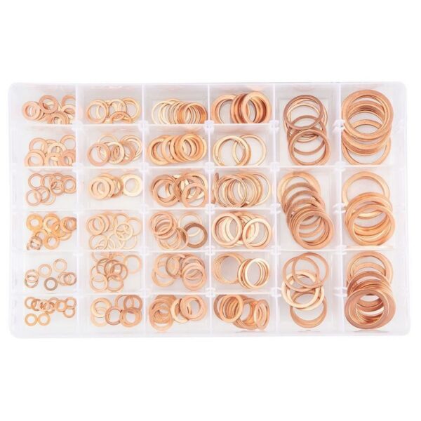 Set 300 saibe de cupru cu organizator, 5-28 mm, NEO - imagine 1
