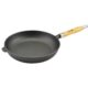 Tigaie fonta cu maner lemn, 30 cm, Perfect Home