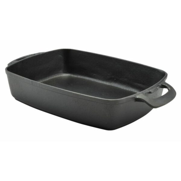 Tava fonta, dreptunghiulara, cu manere, 34.5x25.5x7.5 cm, Perfect Home - imagine 1