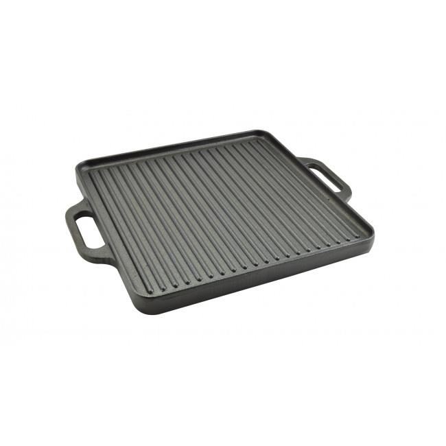 11758275_big.jpg Placa gratar, fonta, patrata, 2 fete, 42x42 cm, Perfect Home - imagine 1