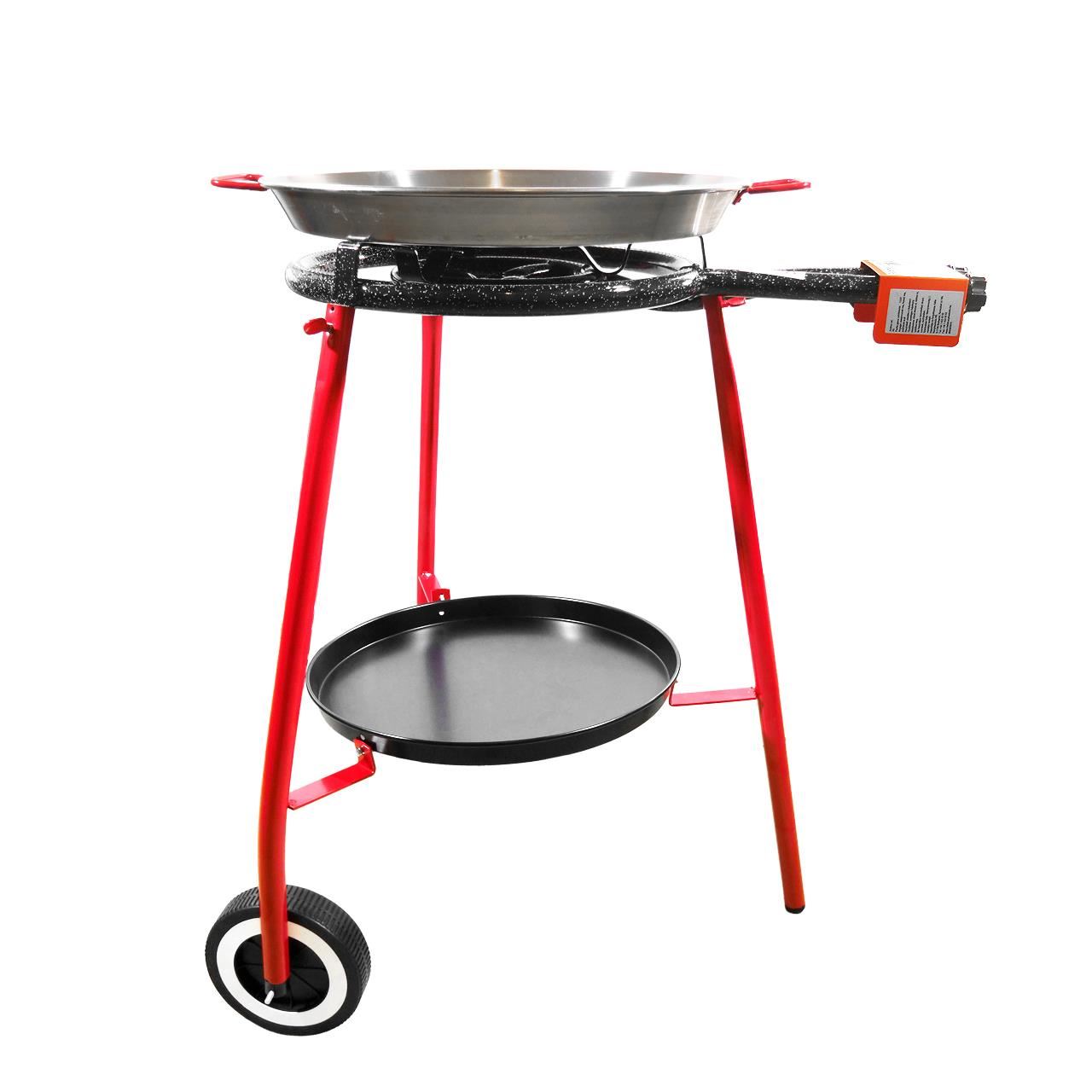 11758307_big.jpg Set pentru gatit paella, tigaie, arzator, stand, roti, Perfect Home - imagine 1