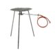 Disc pentru gratar, metalic, cu arzator, picioare, 49x77 cm, Perfect Home