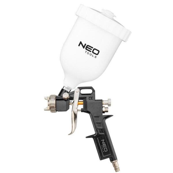 11758344_big.jpg Pistol de vopsit, vas superior plastic, 4 bar, 0.6 L, 1.5 mm, NEO - imagine 1