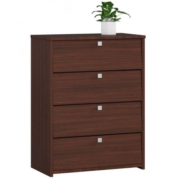 Dulap depozitat incaltaminte, pantofar, placa laminata, 4 sertare, wenge, 60x33x80 cm - imagine 1