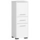 Dulap baie, placa laminata, 1 sertar, 3 rafturi, 2 usi, alb, 30x30x85 cm
