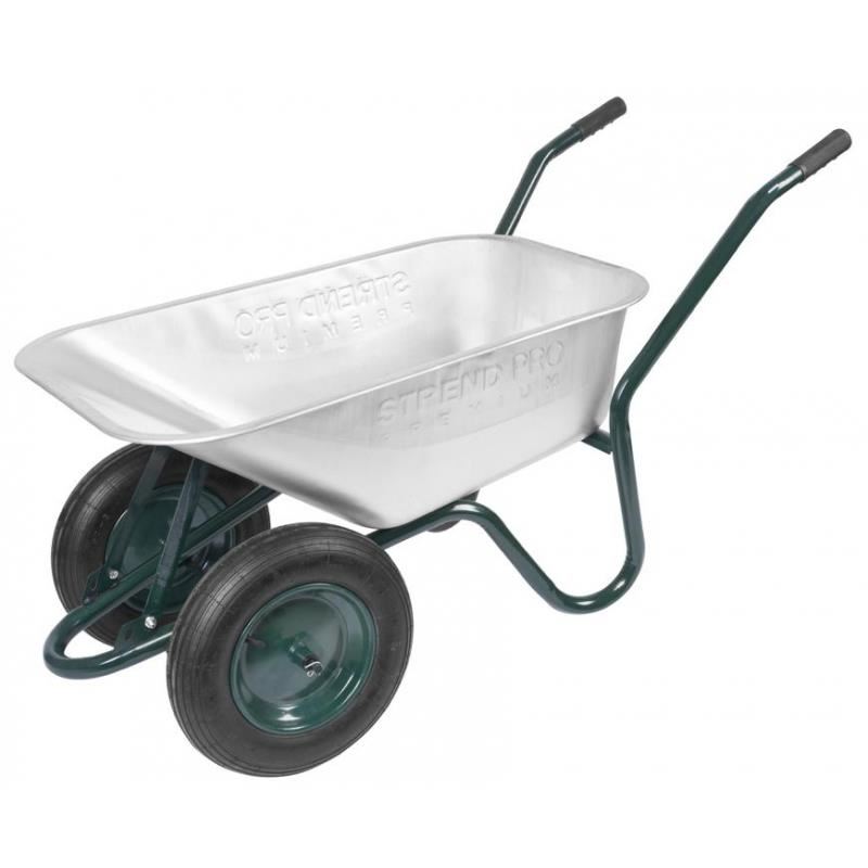 11759232_big.jpg Roaba de constructii, 2 roti, cuva zincata, max 200 kg, 100 L, Strend Pro Premium - imagine 1
