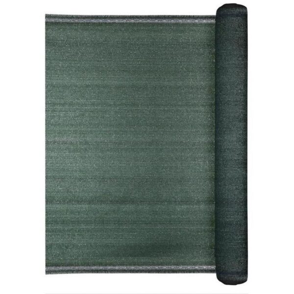 Plasa de umbrire, HDPE, 140 g/mp, grad de umbrire 85%, verde, 25x1 m - imagine 1