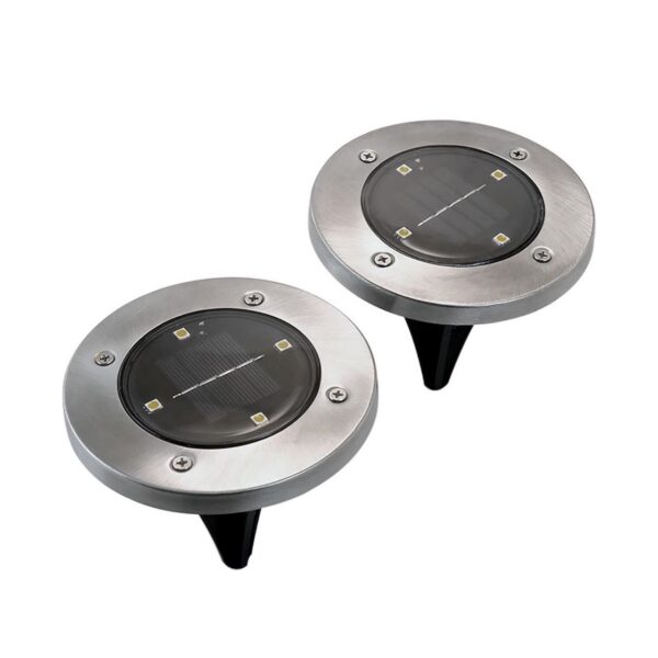 Lampa solara pentru gradina, LED, set 2 buc, 11.5x14 cm, Gruid - imagine 1