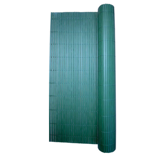 Paravan pentru balcon, terasa, gard PVC, verde, 1300 g/m2, UV, 3x1 m - imagine 1