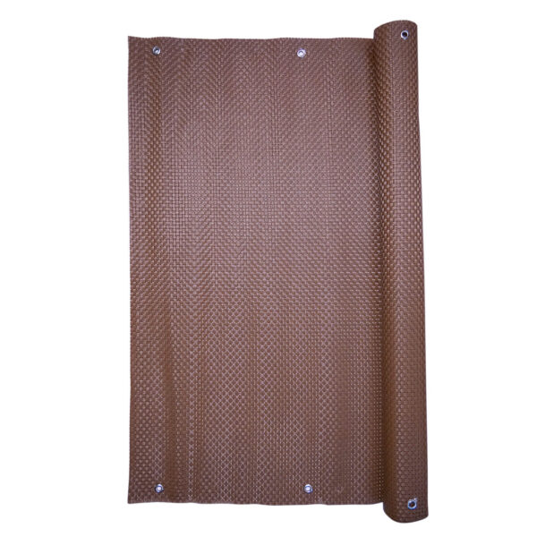 Paravan pentru balcon, terasa, gard, UV, 800 g/m2, maro, 3x0.9 m - imagine 1
