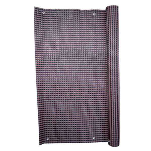 Paravan pentru balcon, terasa, gard, UV, 800 g/m2, maro, negru, 3x0.9 m - imagine 1