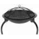 Gratar gradina, grill rotund, metal, 54x25 cm, Homefire BBQ