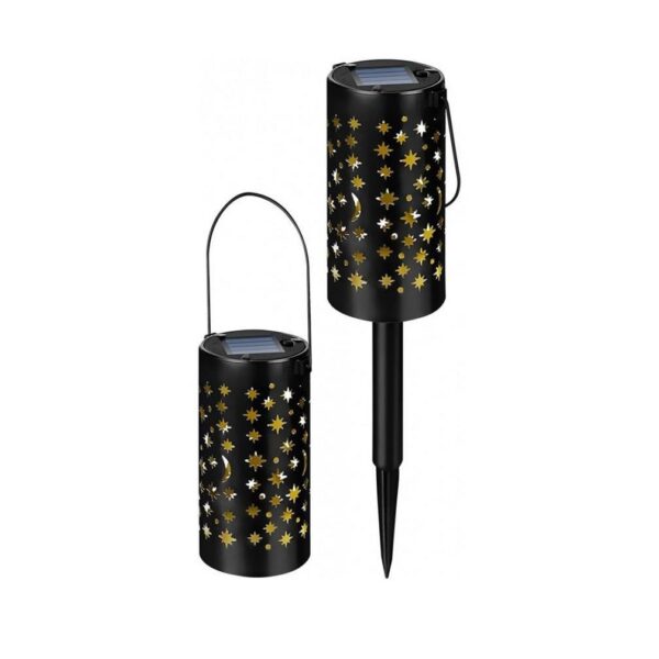 11759680_big.jpg Lampa solara pentru gradina, LED, set 2 buc, 6x6x41 cm, Yildun - imagine 1