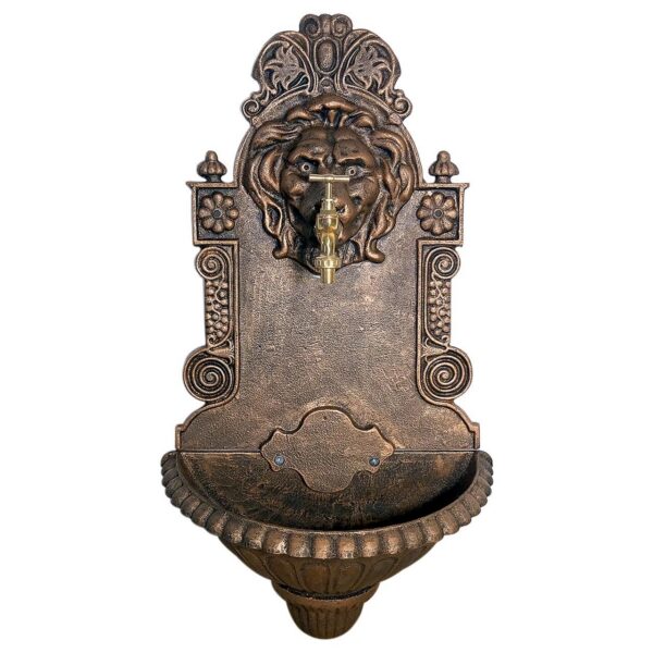 Chiuveta de gradina, fonta, bronz antic, 41x21x76.5 cm, Strend Pro - imagine 1