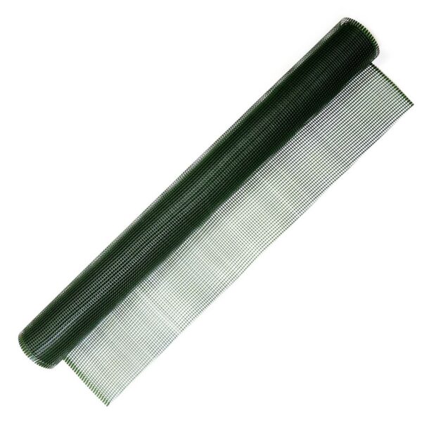Plasa pentru gard, plastic, 300 g/m2, verde, 5x5 mm, 5x1 m - imagine 1