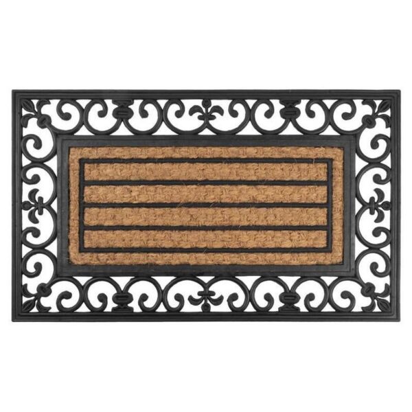 Covoras intrare, cauciuc, 45x75 cm, Ornament - imagine 1