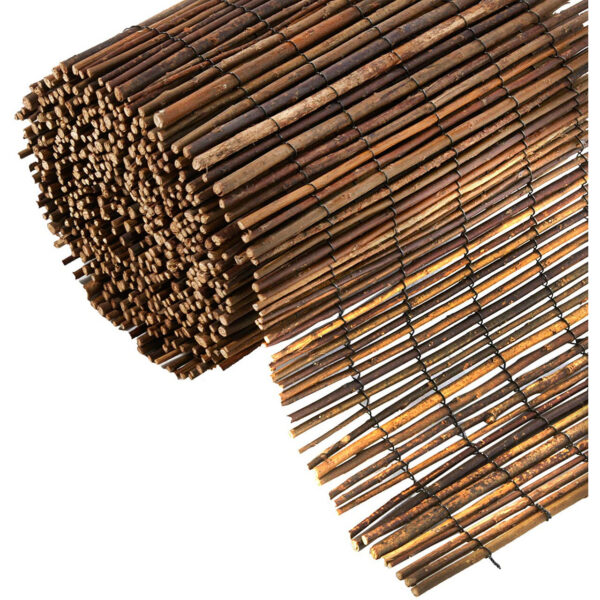 Gard gradina/paravan din rachita naturala, 5x1.5 m - imagine 1