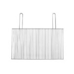 Grill, pentru gratar, dreptunghiular, cromat, metalic, 85x40 cm