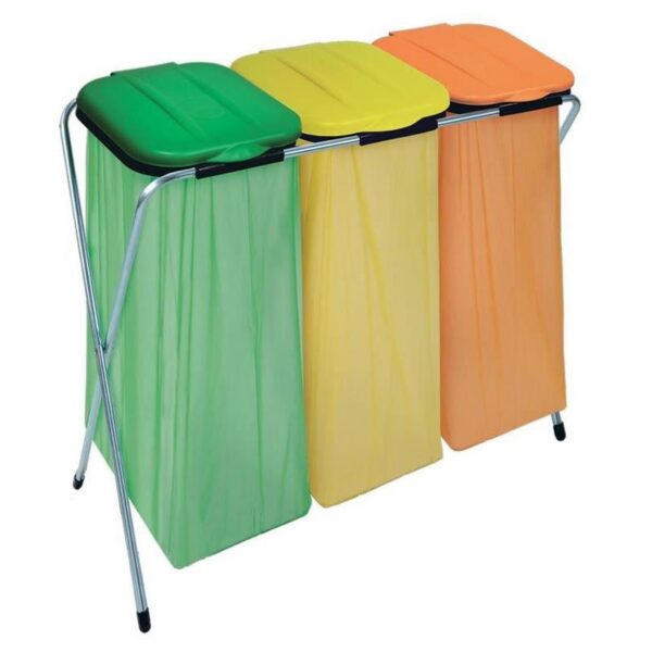 Suport pentru 3 saci de gunoi 96x42x78 cm ECOFIX, Strend Pro - imagine 1