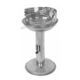 Gratar gradina, grill rotund, reglabil, cu picior, 40x68 cm, Capri