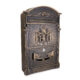 Cutie postala, aluminiu, bronz antic, 25.5x9x41 cm