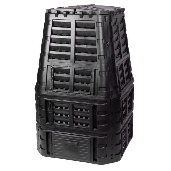 11760727_big.jpg Compostor de gradina, 1000 L, negru - imagine 1