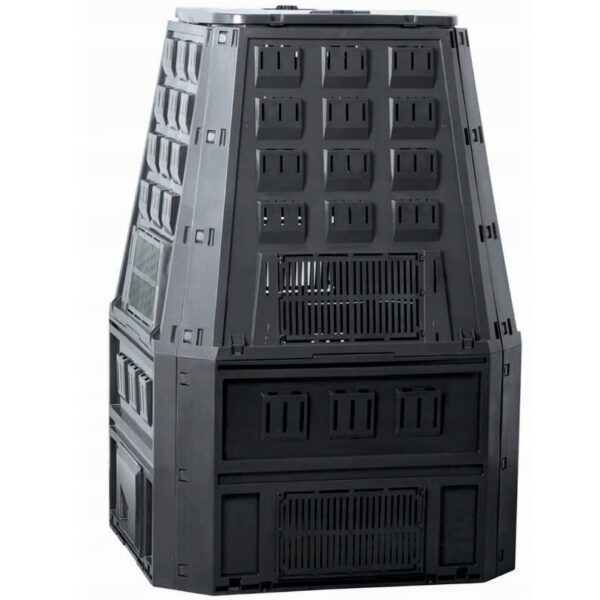 Compostor de gradina, 850 L, negru, Evoblack - imagine 1