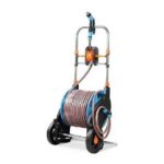 Furtun cu carucior pentru gradina, pistol de stropit, 1/2", 50+2 m