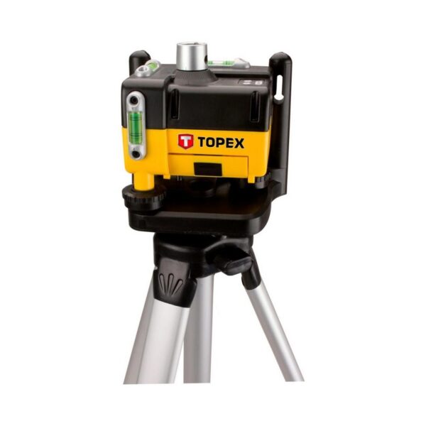 Nivela laser, cap rotativ, cu trepied, 30 m, Topex - imagine 1