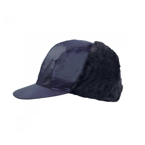 Sapca de lucru cu protectie pentru urechi, poliester, albastru, marimea 60 - imagine 1