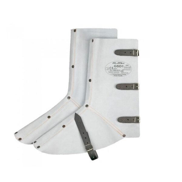 Ghete protectie, piele, culoare naturala, marime universala - imagine 1