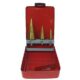 Set 3 burghie pentru metal, in trepte, titan, 4-12/20/32 mm