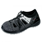 Sandale de lucru, SB, FO, SRA, Fly-knit, bombeu metalic, gri si negru, marimea 45, ART.MAS