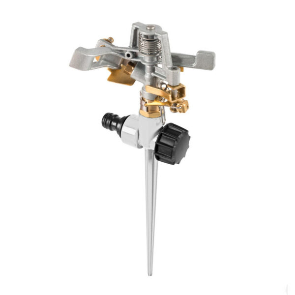 Aspersor pulsatoriu metalic, cu tarus, 452 mp, Basic, Cellfast - imagine 1