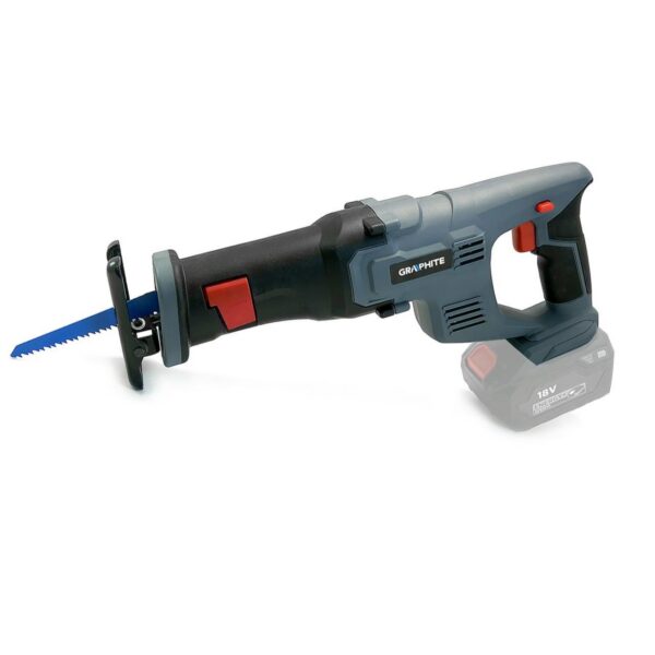 Fierastrau tip sabie, 18V Li-ion (acumulator neinclus), 22 mm, Graphite Energy - imagine 1