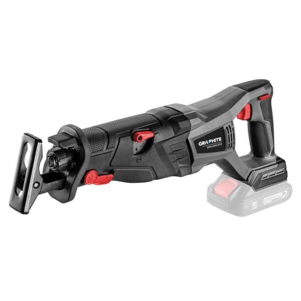 Fierastrau tip sabie, motor fara perii, 18V Li-ion (acumulator neinclus), Graphite Energy - imagine 1