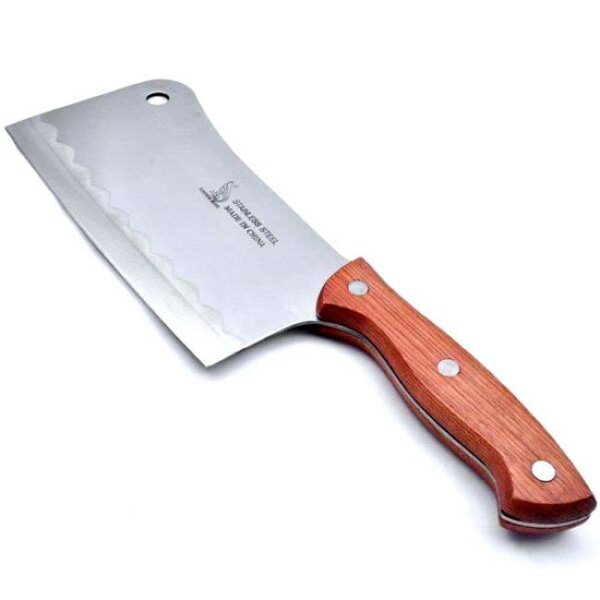 Barda/satar inox, maner lemn, 36 cm, Perfect Home - imagine 1