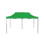 Pavilion pentru gradina/comercial, cadru metalic, pliabil, verde, 6x3x3 m, Elvis