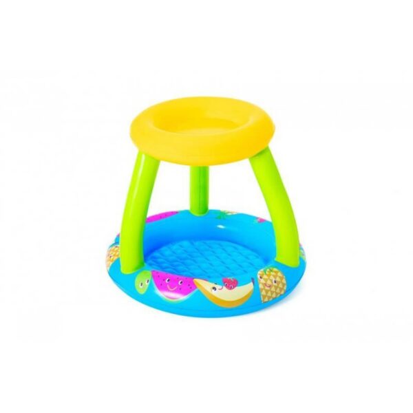 Piscina gonflabila pentru copii, rotunda, cu acoperis, albastru, 94x89x79 cm, Bestway Fruit - imagine 1