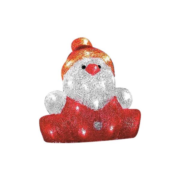 Decoratiune Craciun, om de zapada, LED, cronometru, 3xAA, IP44, 24x21x24 cm - imagine 1