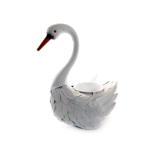 Decoratiune gradina, metalica, gasca, 35x18x43 cm - imagine 1