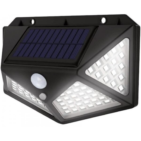 Lampa solara de perete, LED, senzor miscare, 13x5x9.5 cm - imagine 1