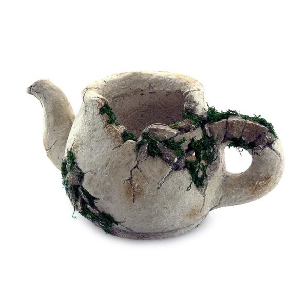 Decoratiune gradina, ceramica, ulcior cu ghiveci, 40x23.5x20.5 cm  - imagine 1